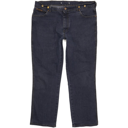 Wrangler Texas Men Blue Straight Regular Stretch Jeans W42 L31