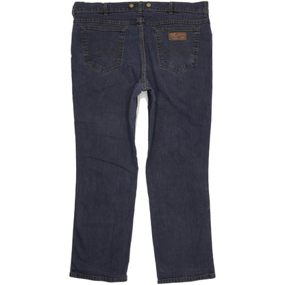 Wrangler Texas Men Blue Straight Regular Stretch Jeans W42 L31