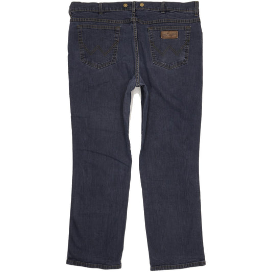 Wrangler Texas Men Blue Straight Regular Stretch Jeans W42 L31