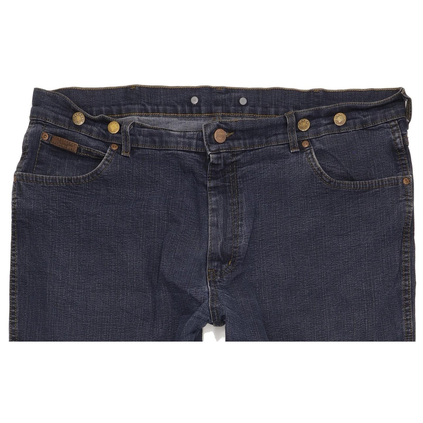 Wrangler Texas Men Blue Straight Regular Stretch Jeans W42 L31