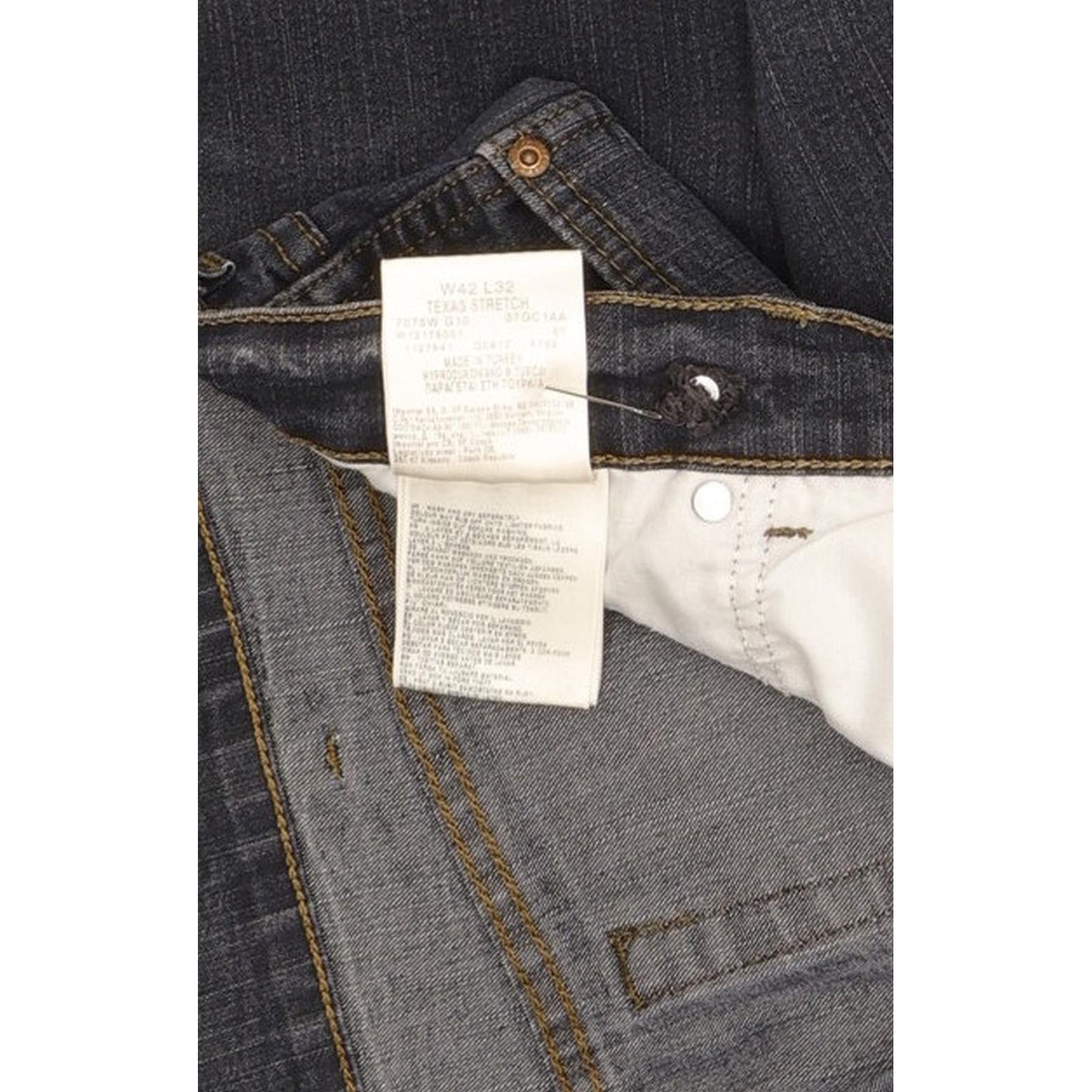 Wrangler Texas Men Blue Straight Regular Stretch Jeans W42 L31