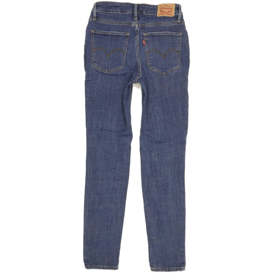 Levi's 721 Women Blue Skinny Slim Stretch Jeans W28 L29