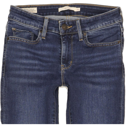 Levi's 711 Women Blue Skinny Slim Stretch Jeans W25 L32