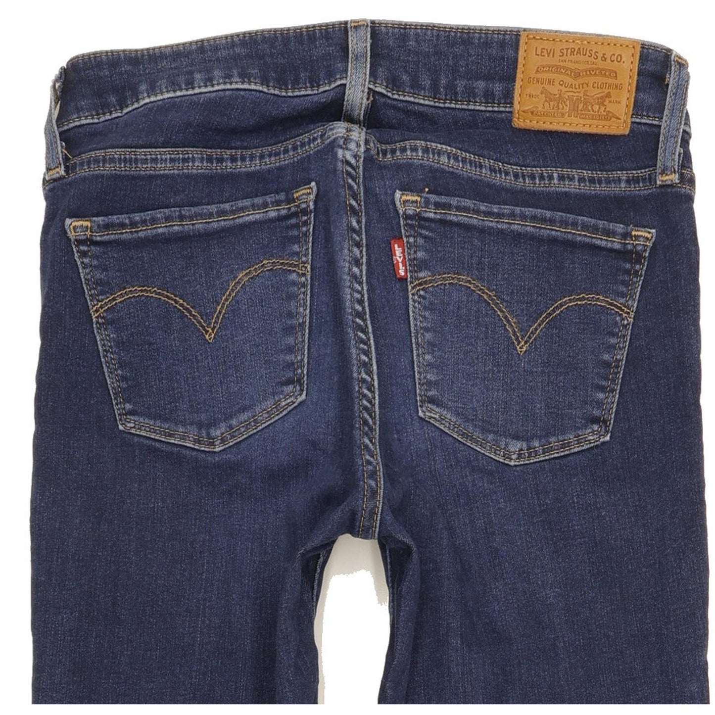 Levi's 711 Women Blue Skinny Slim Stretch Jeans W25 L32