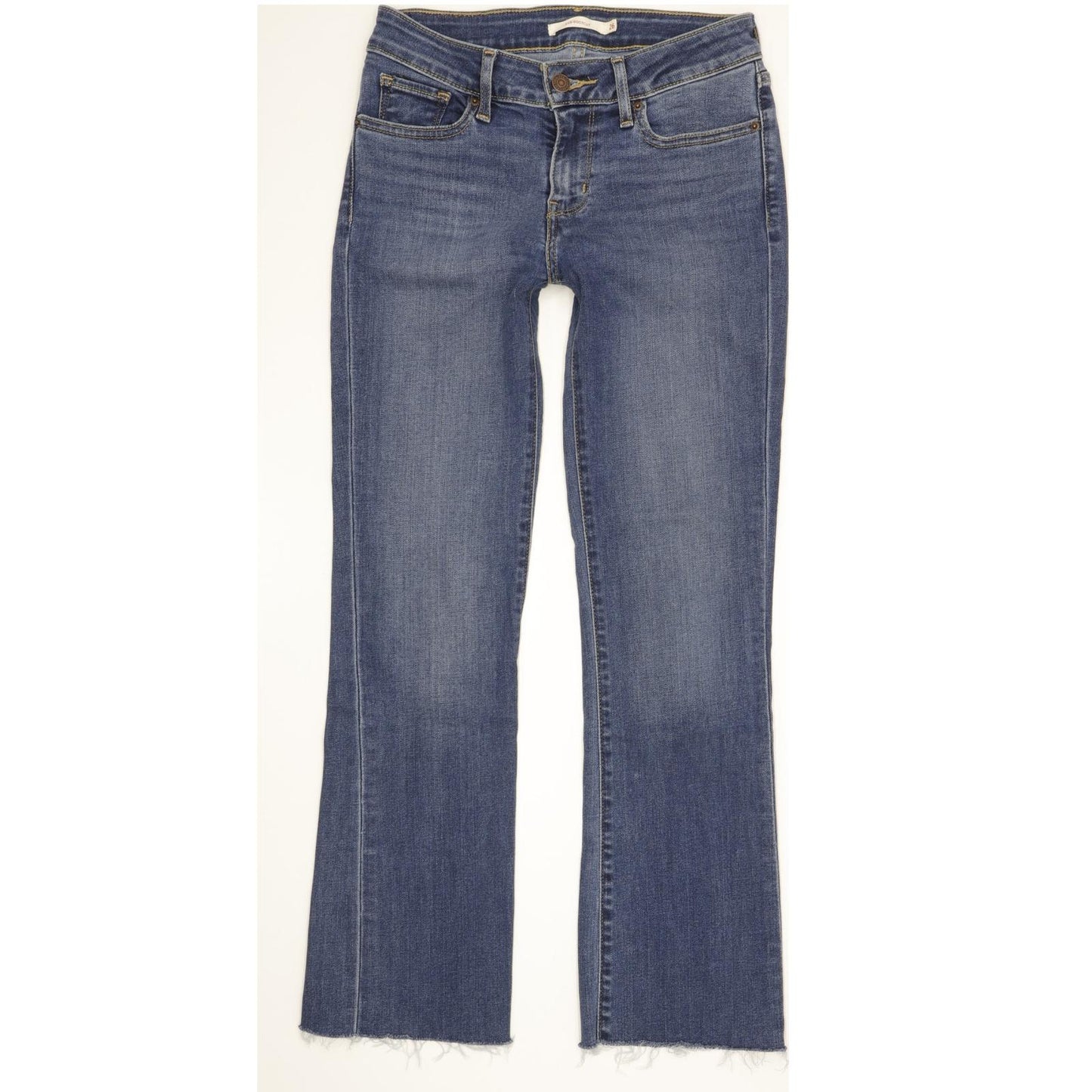 Levi's 715 Women Blue Bootcut Slim Stretch Jeans W26 L27