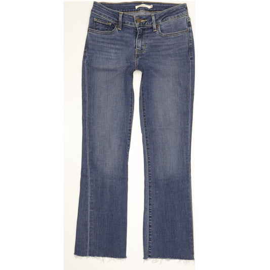 Levi's 715 Women Blue Bootcut Slim Stretch Jeans W26 L27