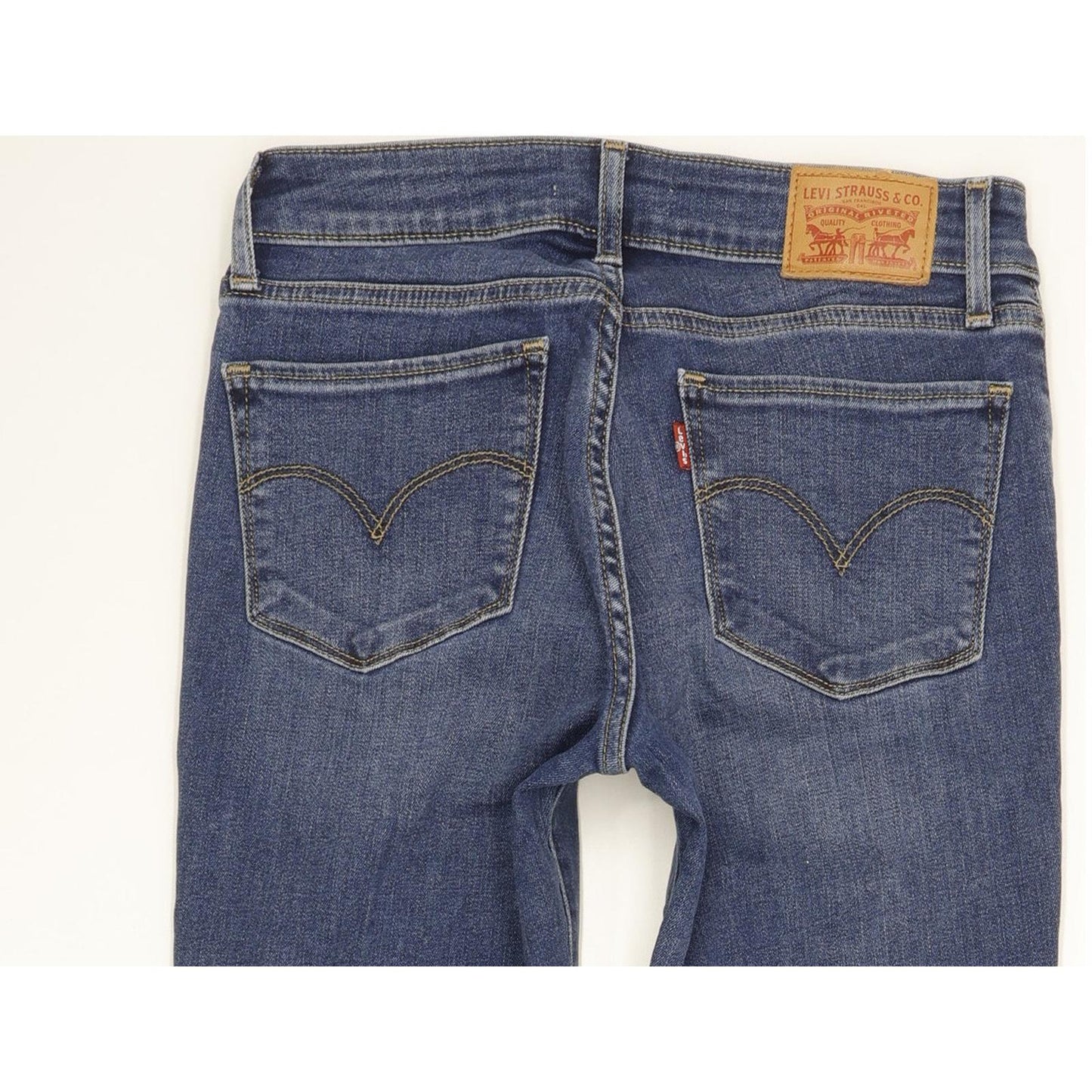 Levi's 715 Women Blue Bootcut Slim Stretch Jeans W26 L27