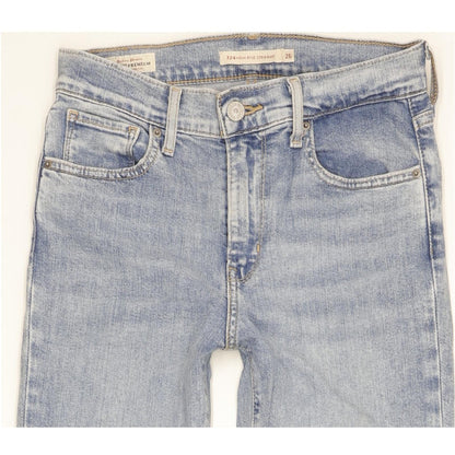 Levi's 724 Women Blue Straight Slim Stretch Jeans W26 L32