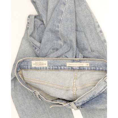 Levi's 724 Women Blue Straight Slim Stretch Jeans W26 L32