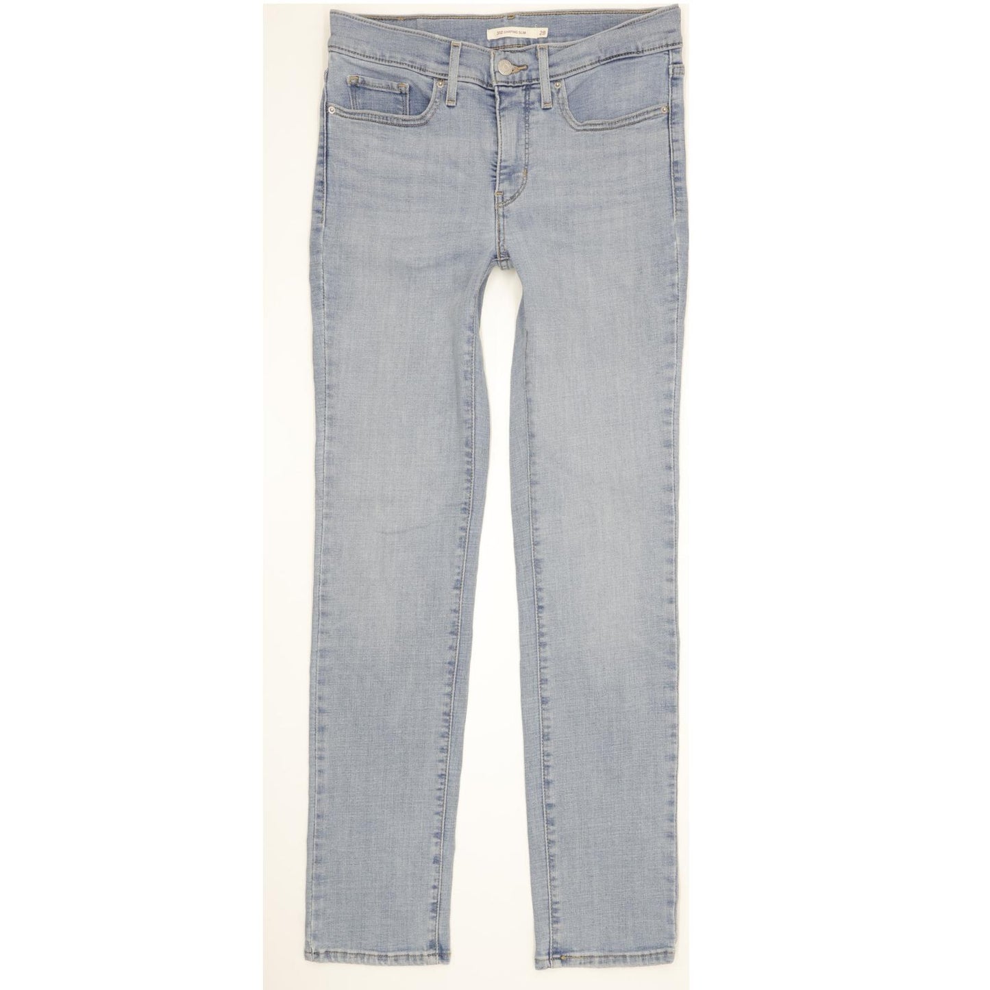 Levi's 312 Shaping Women Blue Straight Slim Stretch Jeans W28 L31