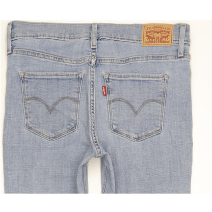 Levi's 312 Shaping Women Blue Straight Slim Stretch Jeans W28 L31