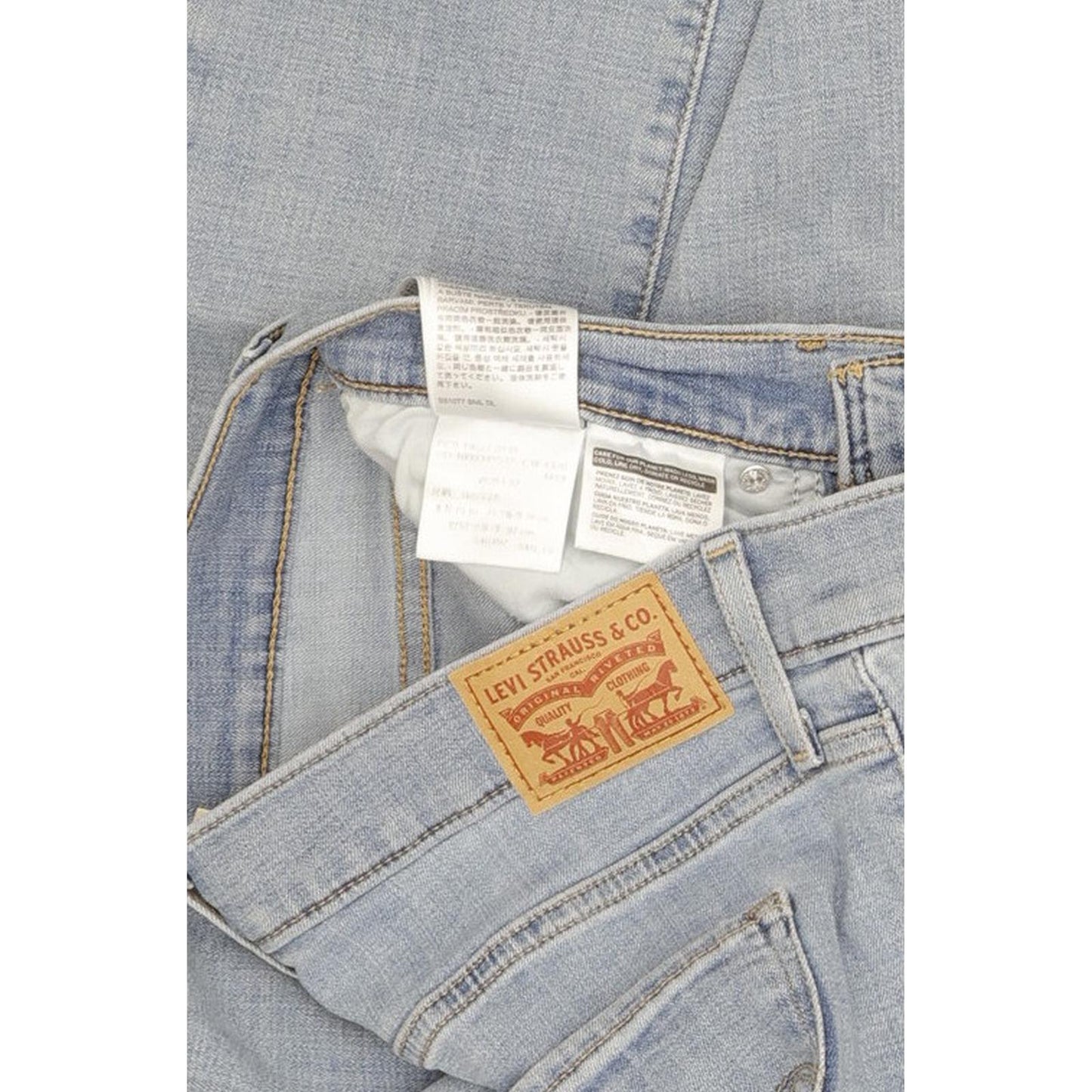 Levi's 312 Shaping Women Blue Straight Slim Stretch Jeans W28 L31