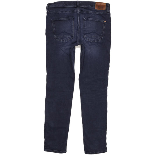 Mustang Vegas Men Blue Straight Regular Stretch Jeans W36 L34