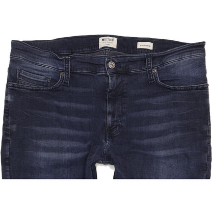Mustang Vegas Men Blue Straight Regular Stretch Jeans W36 L34