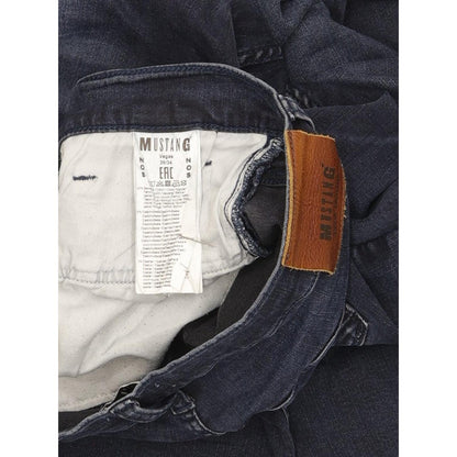 Mustang Vegas Men Blue Straight Regular Stretch Jeans W36 L34