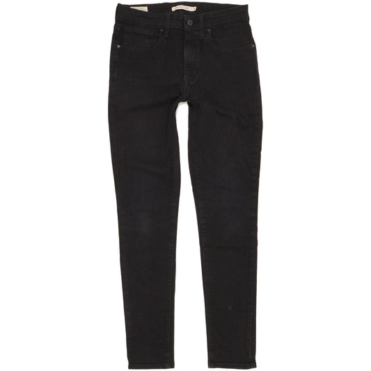 Levi's 721 Women Black Skinny Slim Stretch Jeans W28 L29