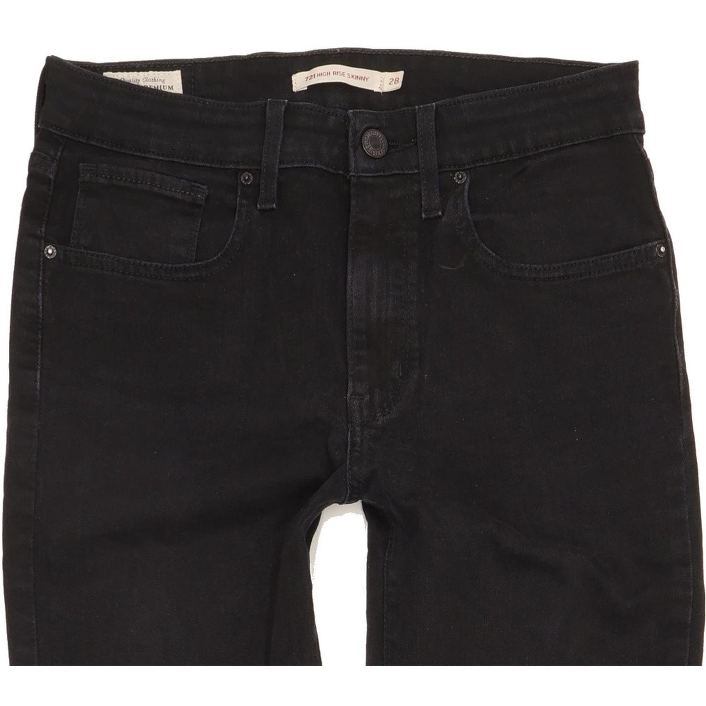 Levi's 721 Women Black Skinny Slim Stretch Jeans W28 L29