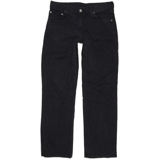 Mustang Men Black Straight Regular Stretch Jeans W32 L32