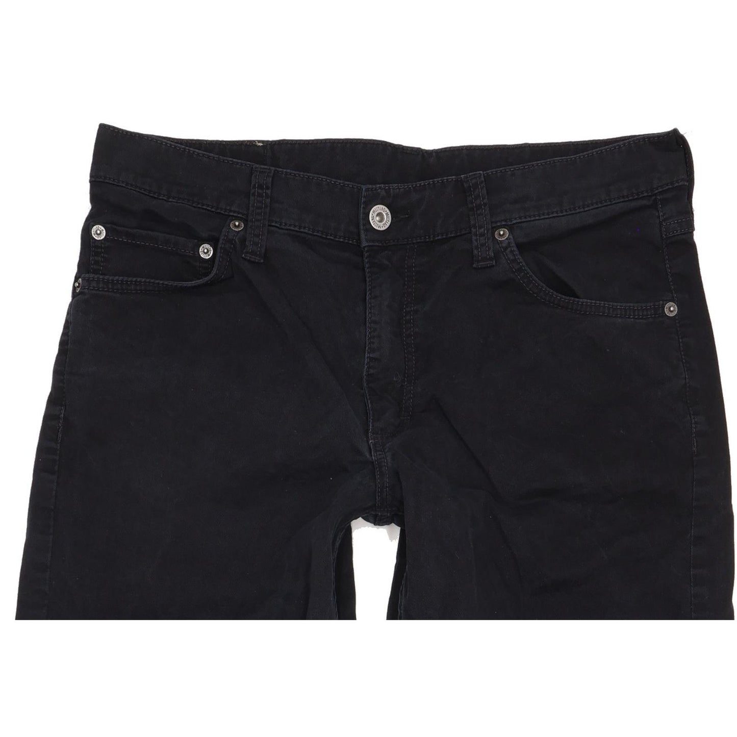 Mustang Men Black Straight Regular Stretch Jeans W32 L32