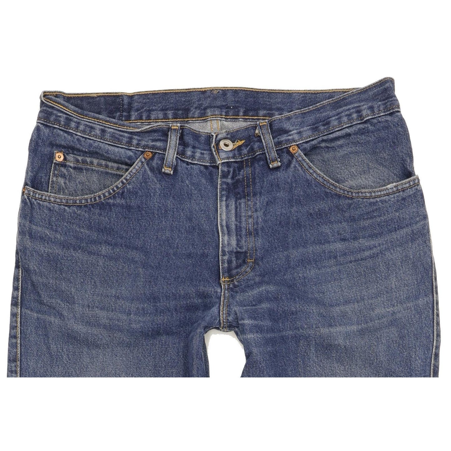 Mustang Men Blue Straight Slim Jeans W35 L32