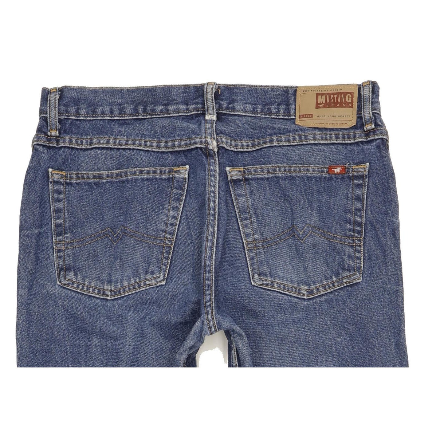 Mustang Men Blue Straight Slim Jeans W35 L32
