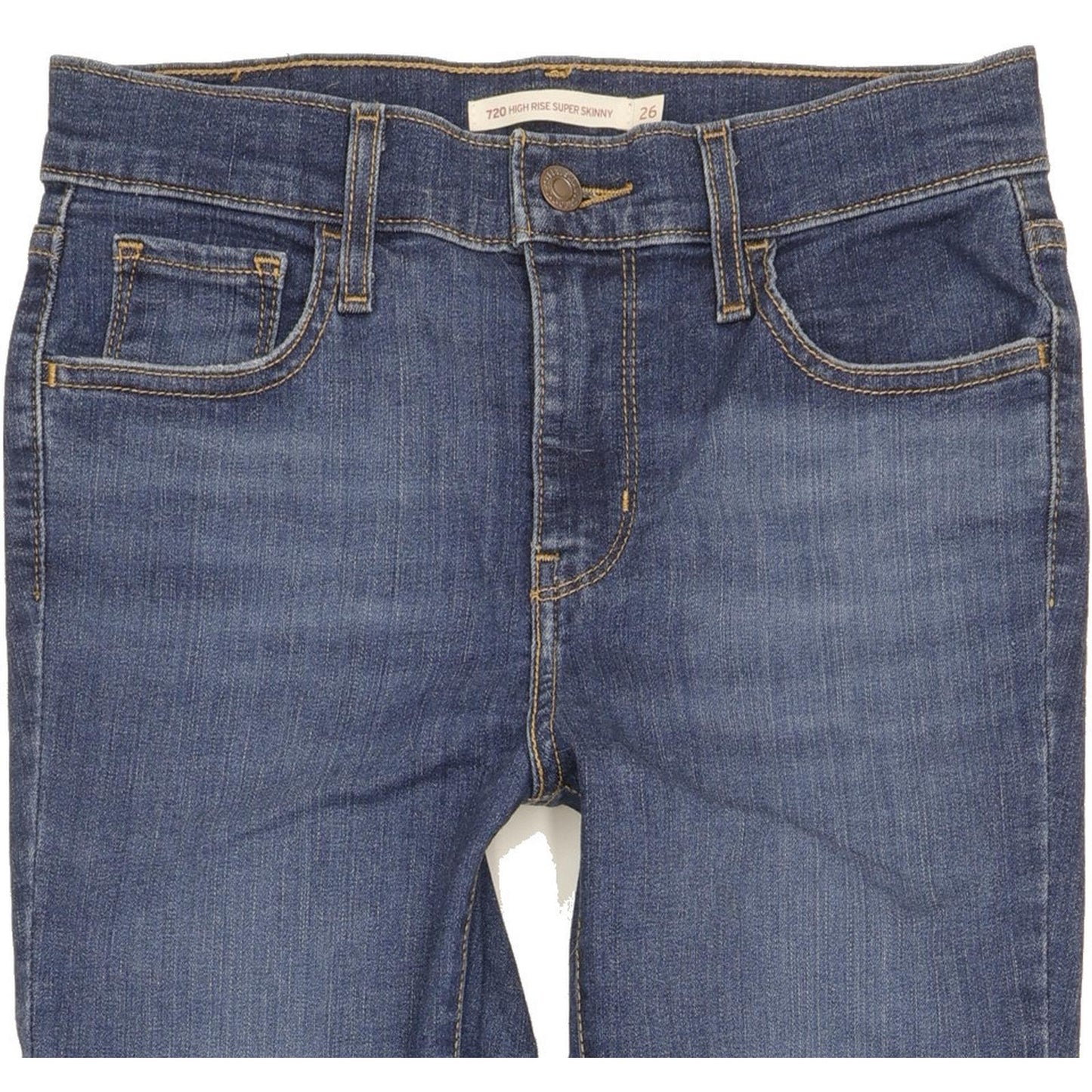 Levi's 720 Women Blue Skinny Slim Stretch Jeans W26 L30