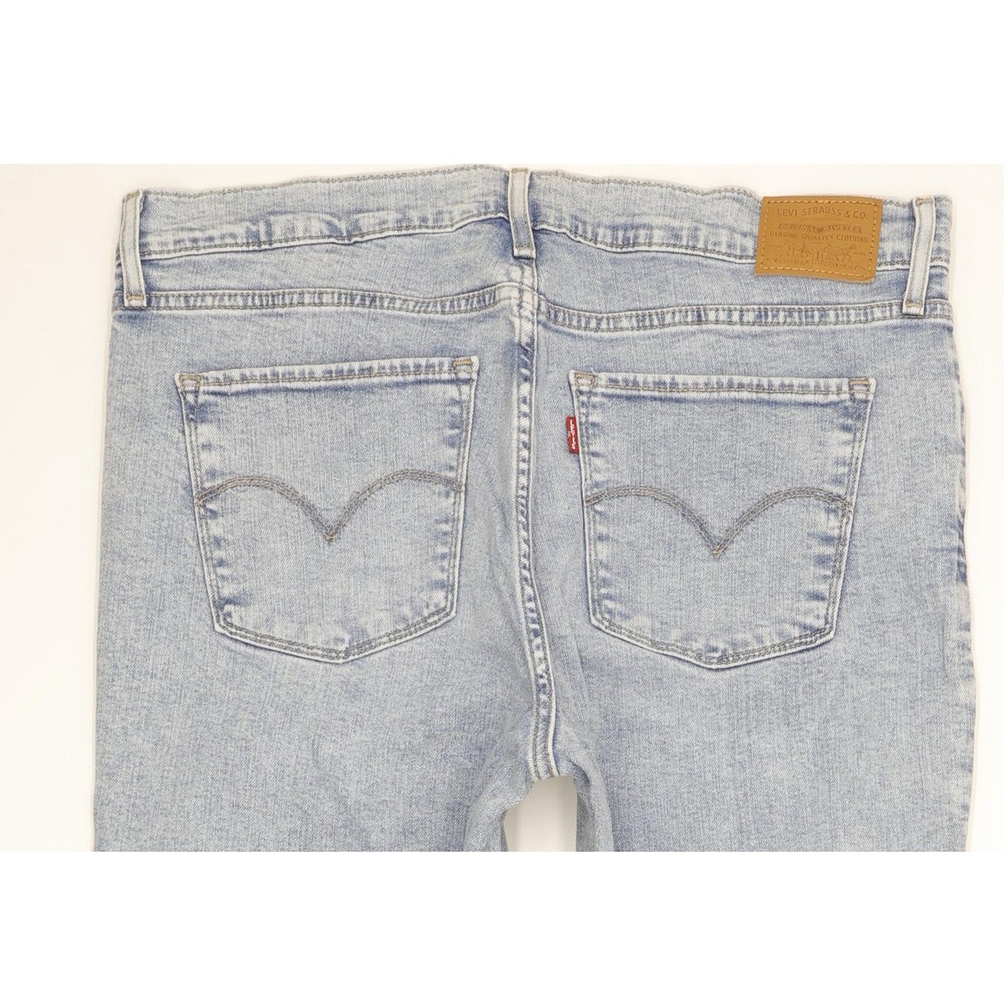 Levi's 724 Blue Straight Slim Stretch Jeans High Waisted W32 L32