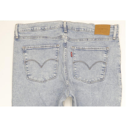 Levi's 724 Blue Straight Slim Stretch Jeans High Waisted W32 L32