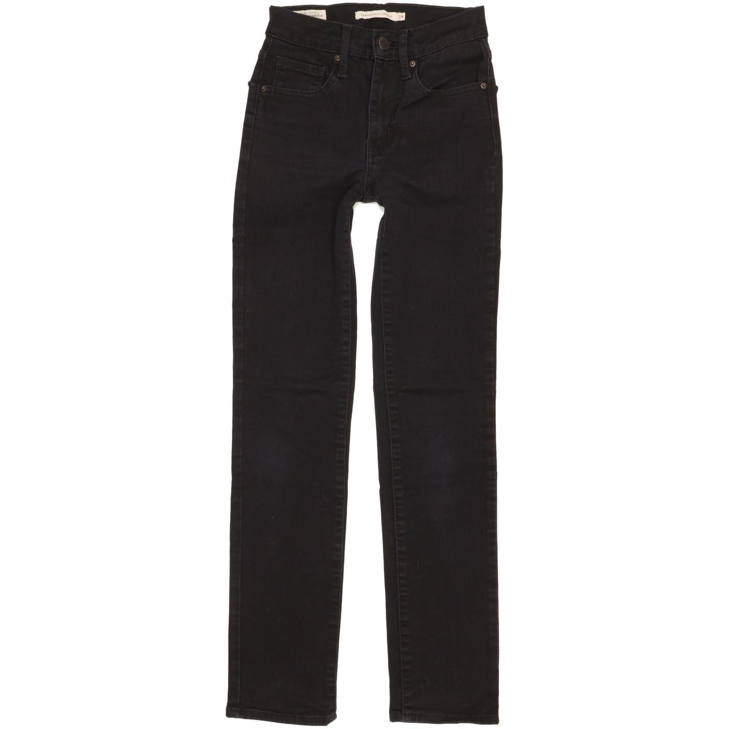 Levi's 724 Women Black Skinny Slim Stretch Jeans W24 L29