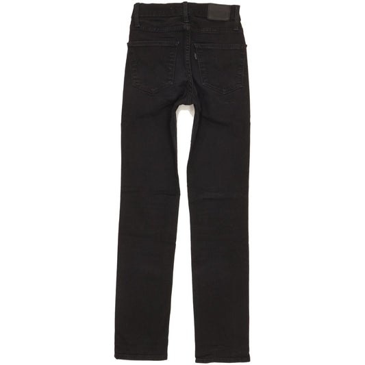 Levi's 724 Women Black Skinny Slim Stretch Jeans W24 L29