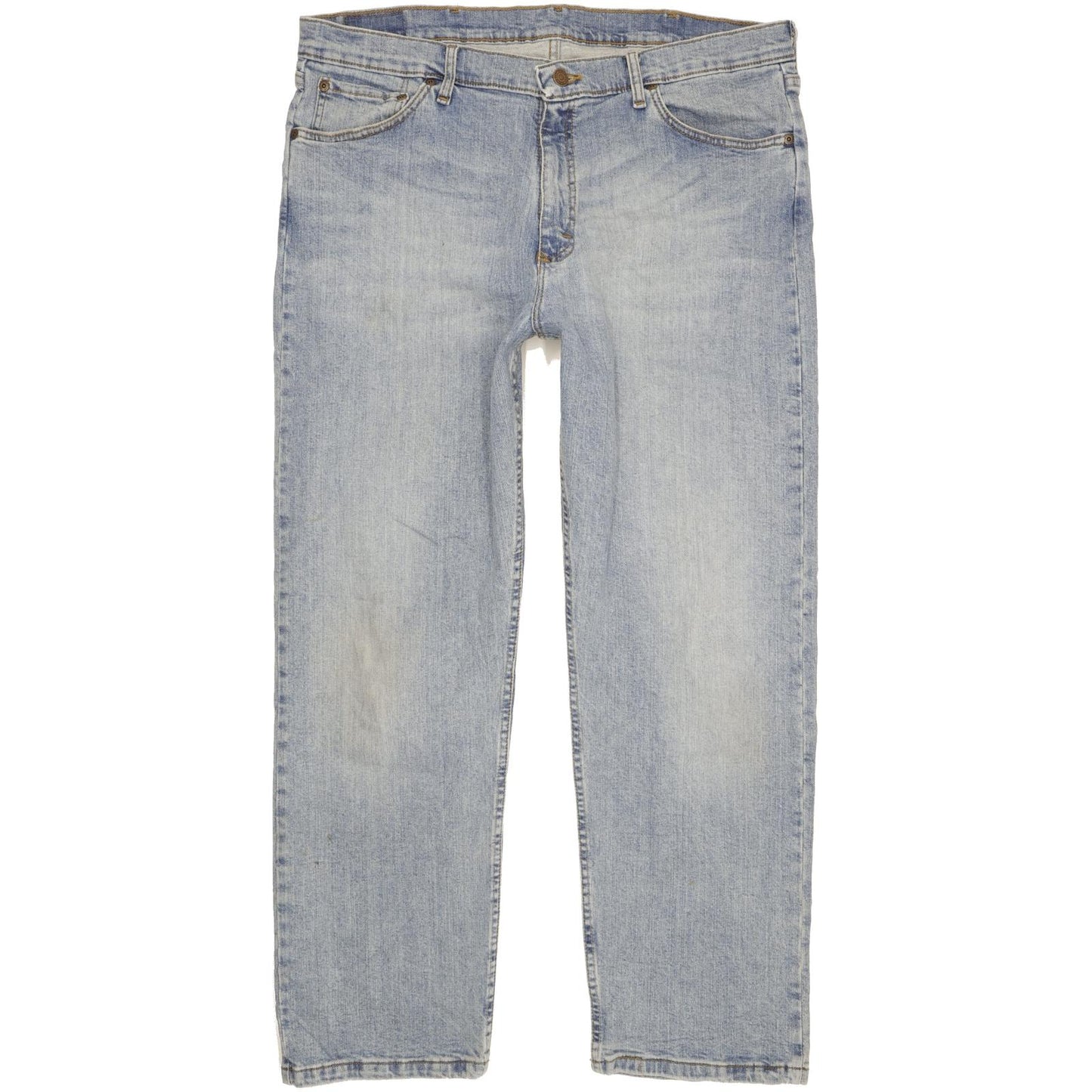 Wrangler Men Blue Straight Regular Stretch Jeans W38 L30