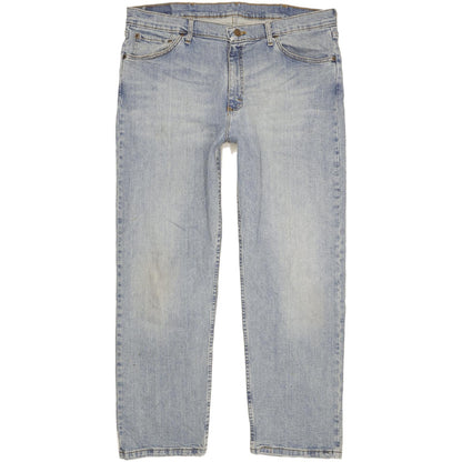 Wrangler Men Blue Straight Regular Stretch Jeans W38 L30