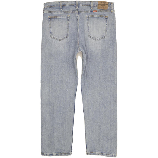 Wrangler Men Blue Straight Regular Stretch Jeans W38 L30