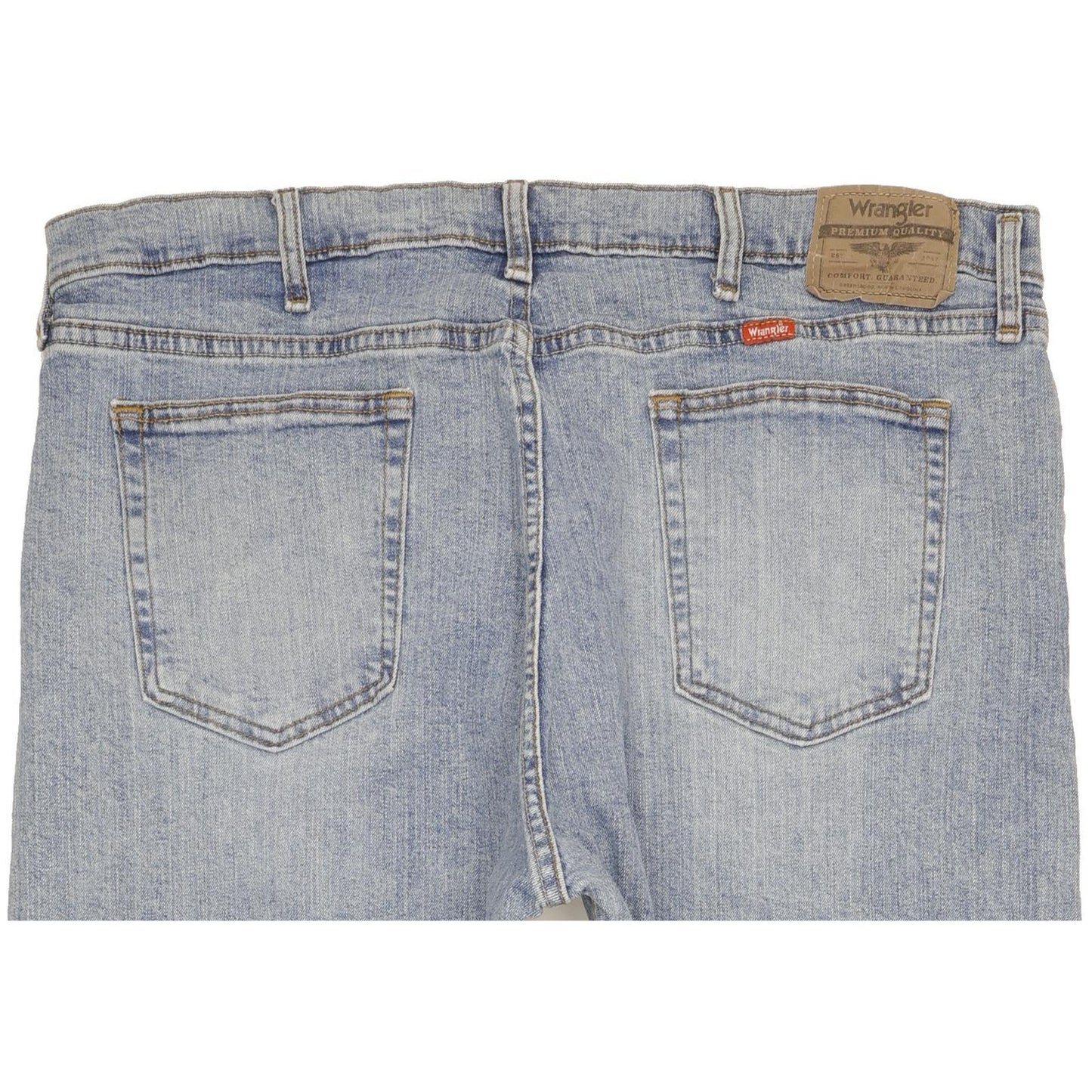 Wrangler Men Blue Straight Regular Stretch Jeans W38 L30