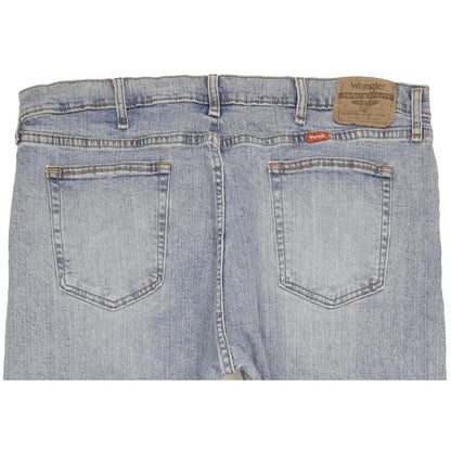 Wrangler Men Blue Straight Regular Stretch Jeans W38 L30