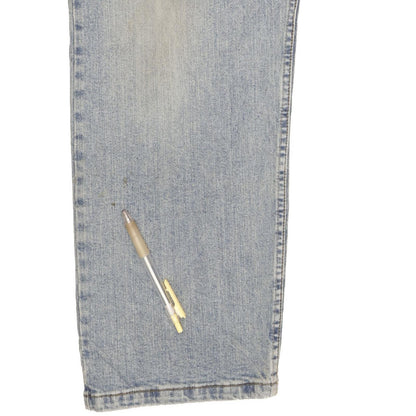 Wrangler Men Blue Straight Regular Stretch Jeans W38 L30