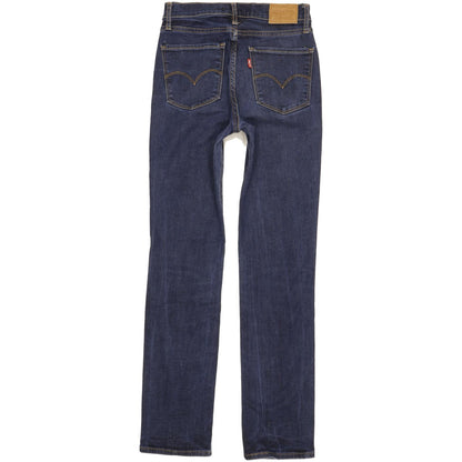 Levi's 724 Women Blue Straight Slim Stretch Jeans W26 L30