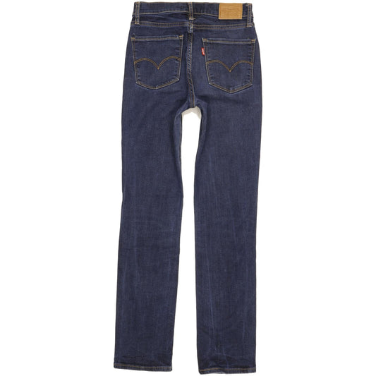 Levi's 724 Women Blue Straight Slim Stretch Jeans W26 L30
