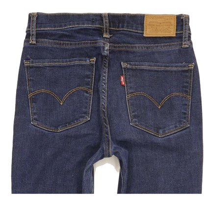 Levi's 724 Women Blue Straight Slim Stretch Jeans W26 L30