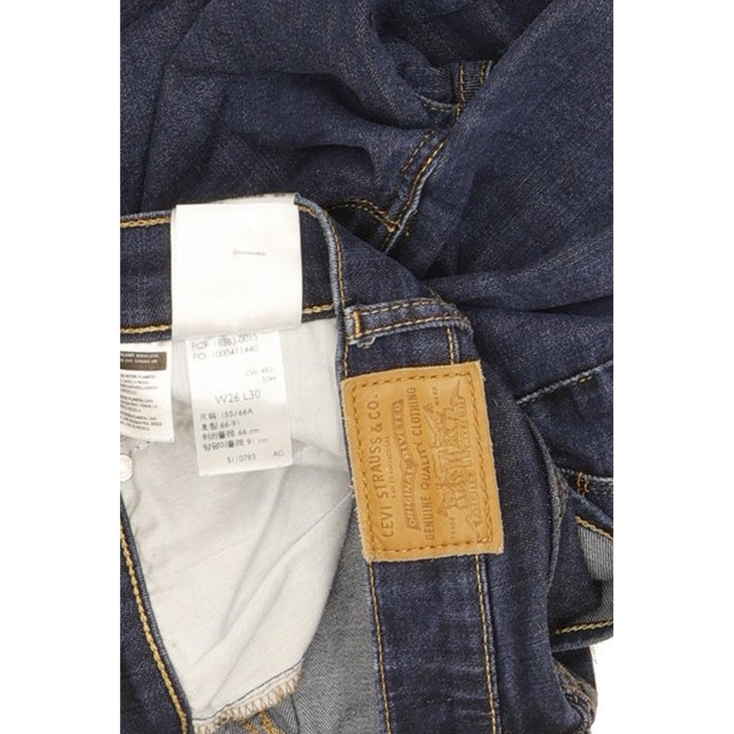 Levi's 724 Women Blue Straight Slim Stretch Jeans W26 L30