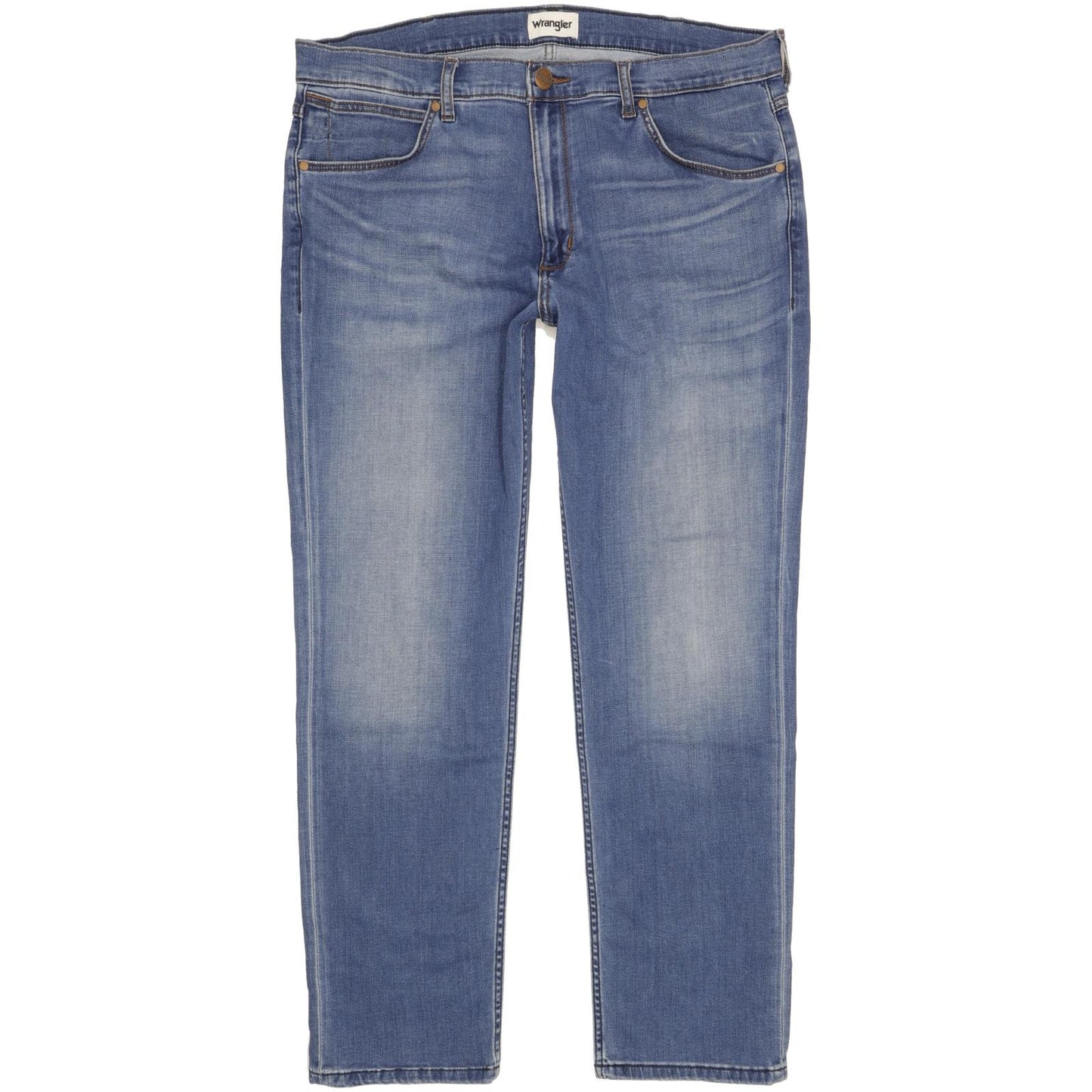 Wrangler Greensboro Men Blue Straight Regular Stretch Jeans W36 L30