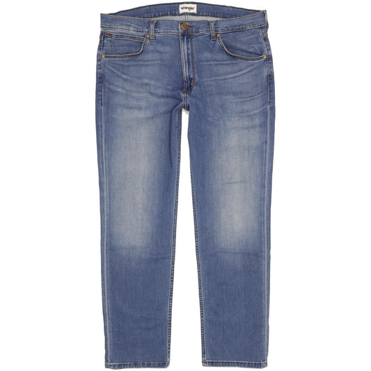 Wrangler Greensboro Men Blue Straight Regular Stretch Jeans W36 L30