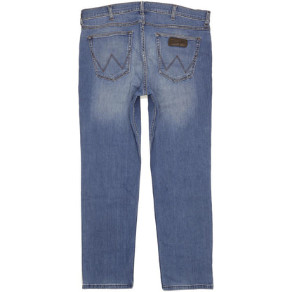 Wrangler Greensboro Men Blue Straight Regular Stretch Jeans W36 L30