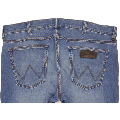 Wrangler Greensboro Men Blue Straight Regular Stretch Jeans W36 L30