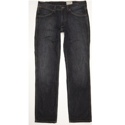 Wrangler Ace Men Navy Straight Regular Stretch Jeans W32 L33