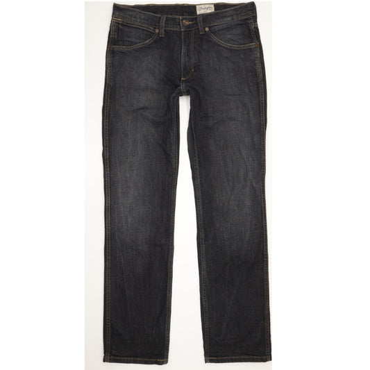Wrangler Ace Men Navy Straight Regular Stretch Jeans W32 L33