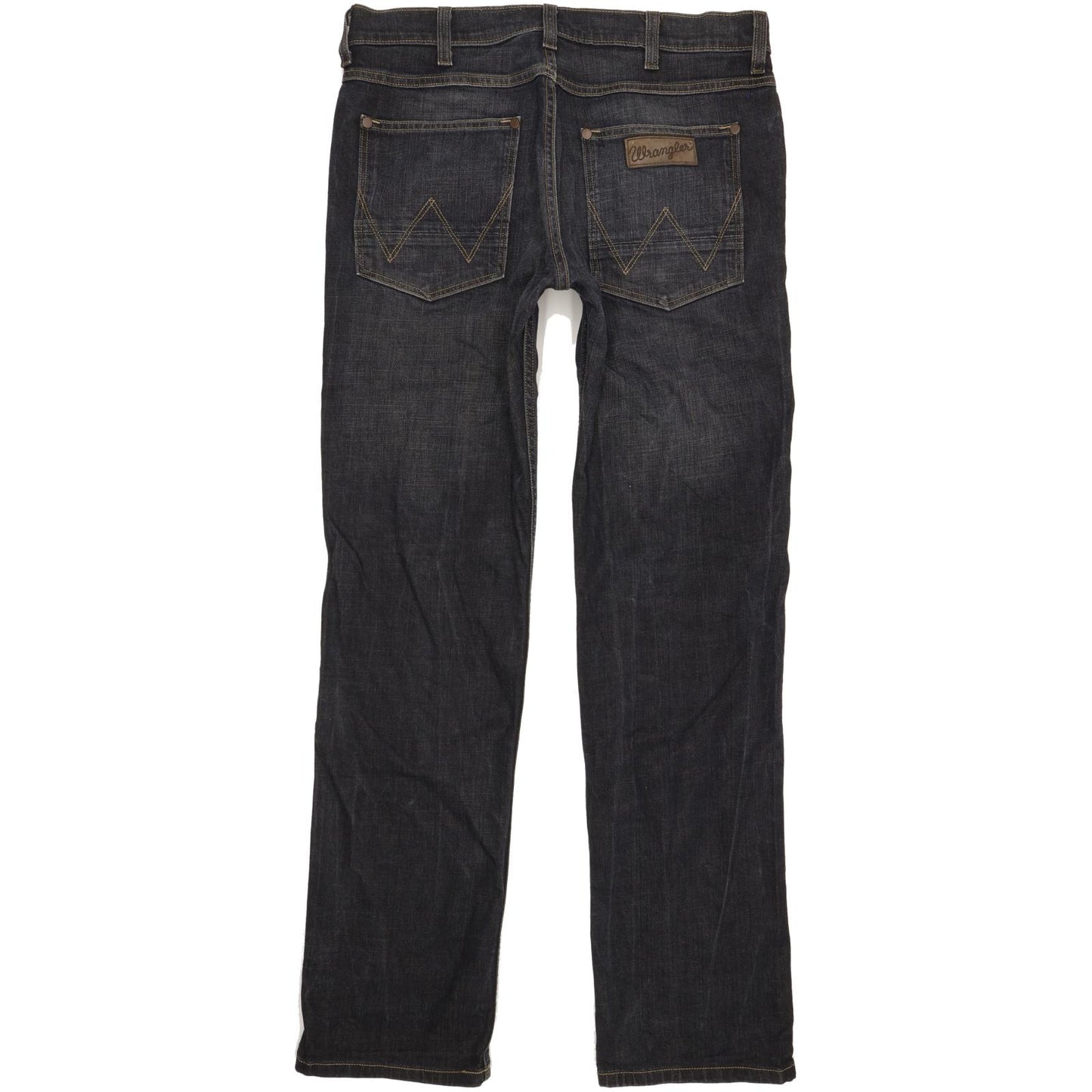 Wrangler Ace Men Navy Straight Regular Stretch Jeans W32 L33