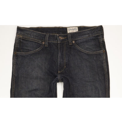 Wrangler Ace Men Navy Straight Regular Stretch Jeans W32 L33