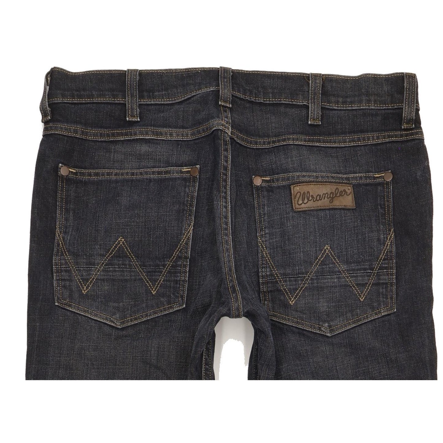 Wrangler Ace Men Navy Straight Regular Stretch Jeans W32 L33