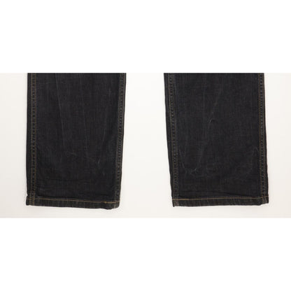 Wrangler Ace Men Navy Straight Regular Stretch Jeans W32 L33